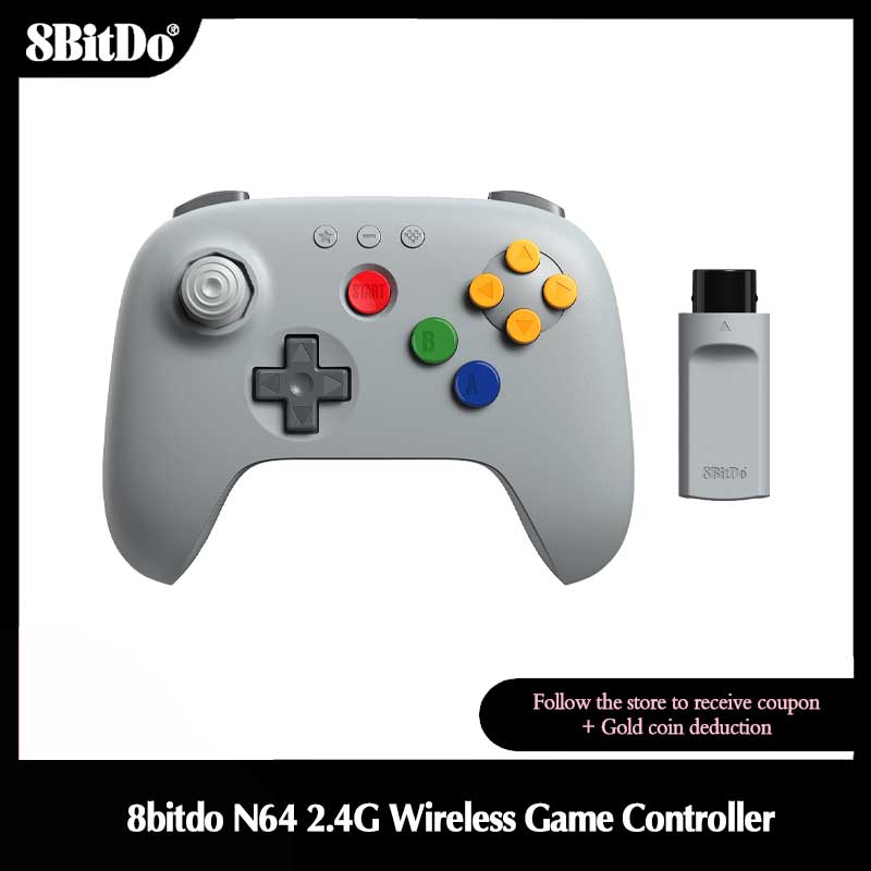 Gaming Console Windows - 8BitDo N64 2.4G draadloze gamingcontroller met