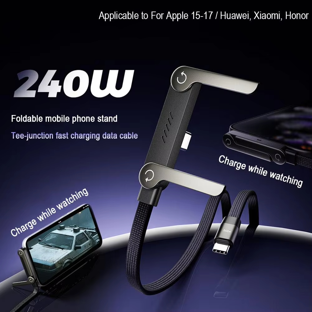 Gaming Console For Your Phone - 240W Staande Oplaadkabel 2-in-1 met Telefoonhouder