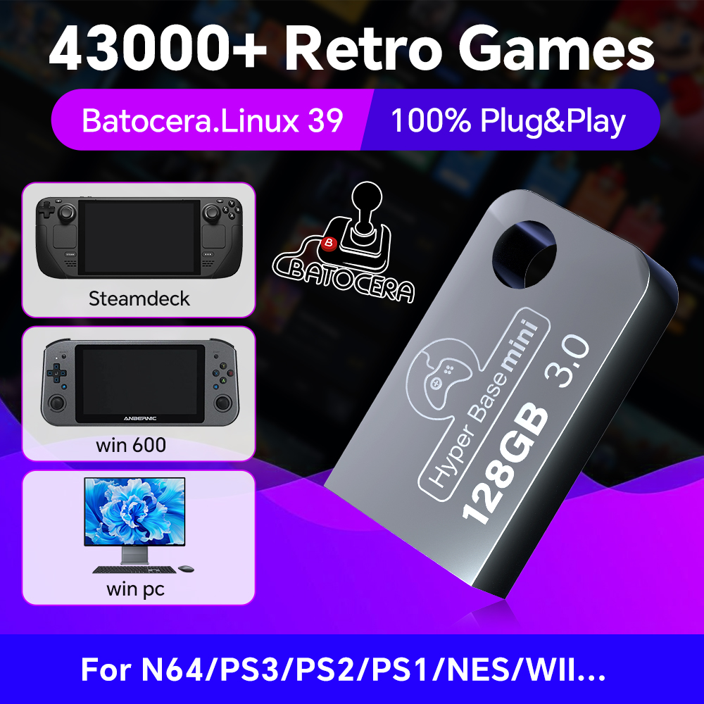 Gaming Console Windows - Batocera 128G Usb Flash Drive Voor