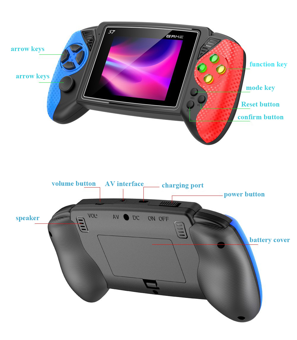S7 Retro Handheld Game Console - Gaming Console For Kids recensie en prijs