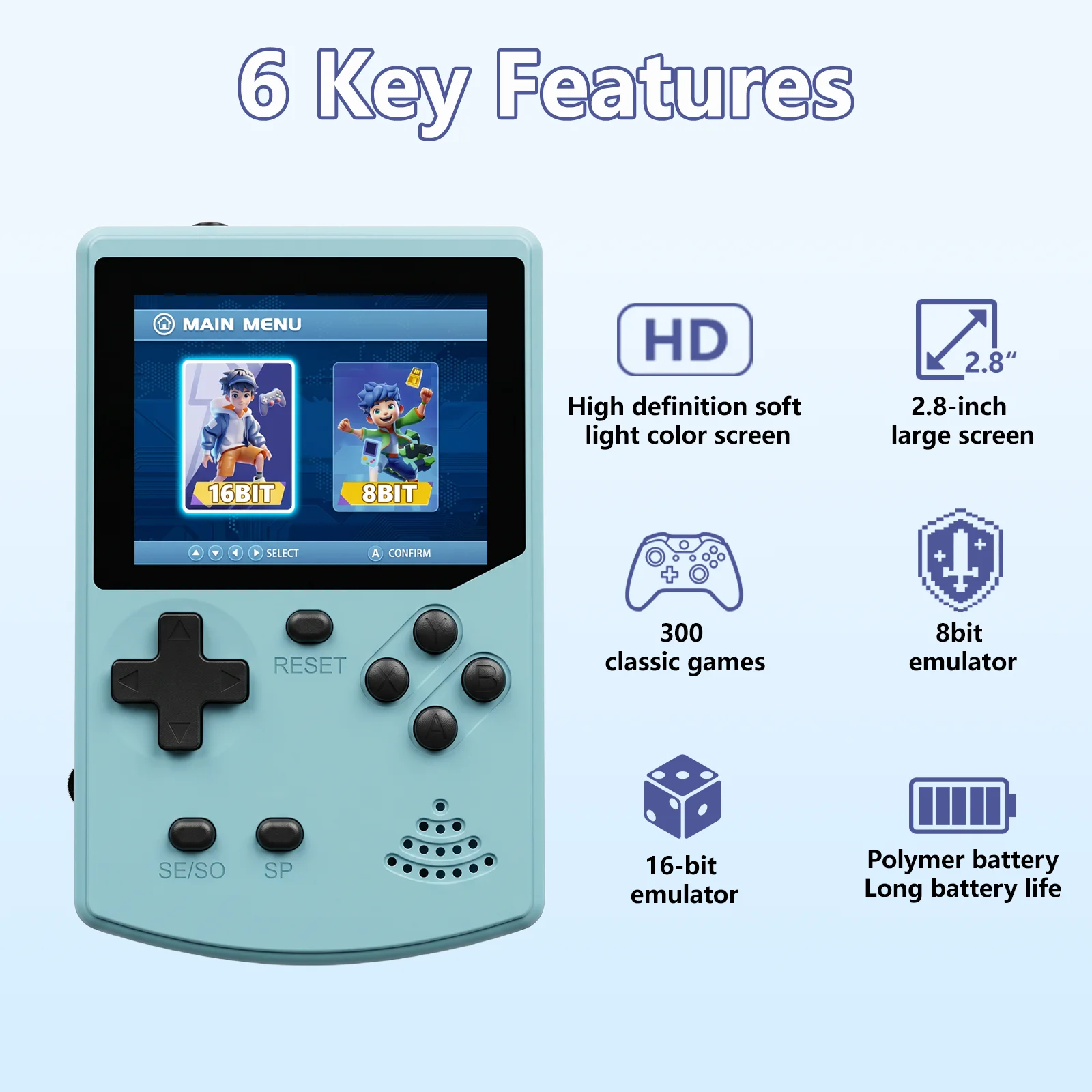 GAMINJA Handheld Game Console  - Gaming Console For Kids recensie en prijs