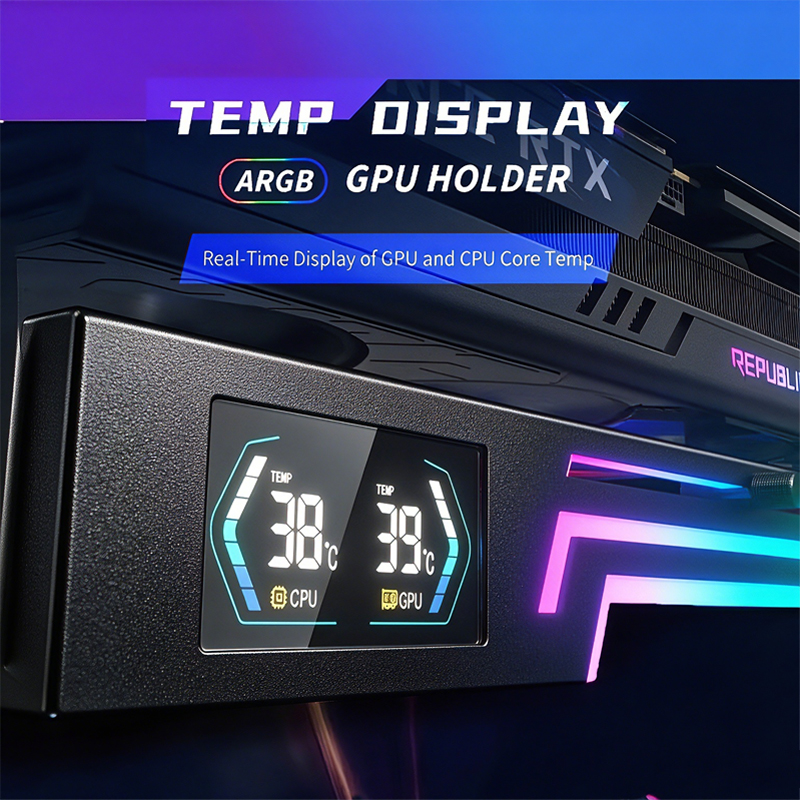 Digitale ARGB Horizontale Graf - Gaming Card Holder recensie en prijs