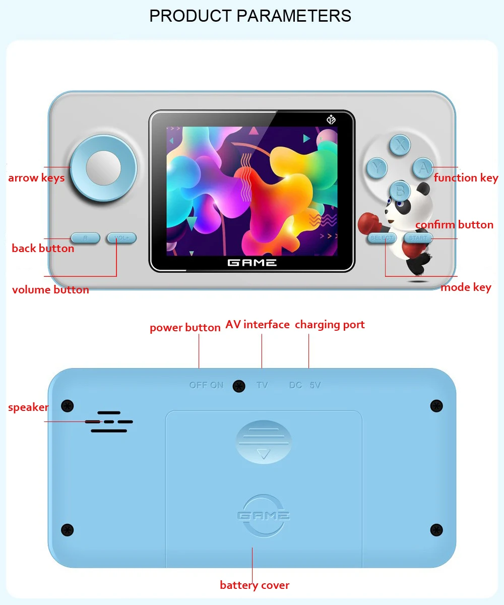 Nieuwe S5 Mini Retro Videogame - Gaming Console For Kids recensie en prijs